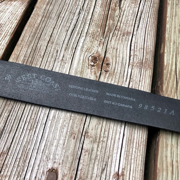 West Coast Genuine Whole Leather Belt size 38 - Picture 5 of 8
